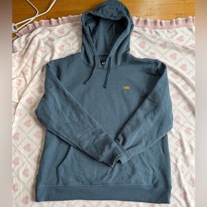 REI Men's Slate Blue Pullover Hoodie with Small Logo